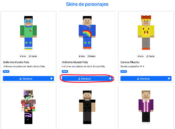 Skins gratis disponibles en Derafu GG