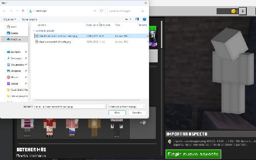 Elige el archivo descargado